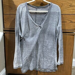 AEO Long sleeve waffle tee